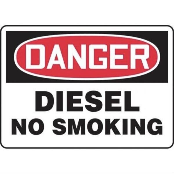 Accuform OSHA DANGER Safety Sign DIESEL NO MSMK244XT MSMK244XT - main